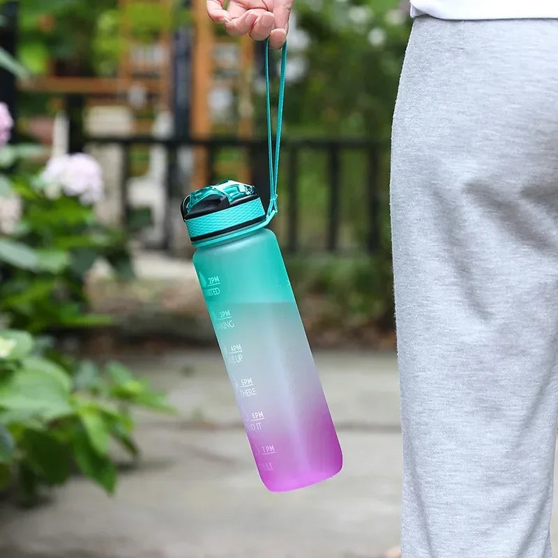 1 Liter Water Bottle Motivational Sport